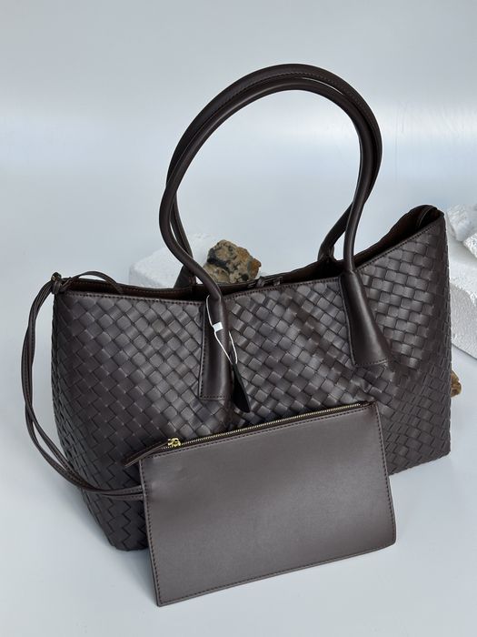 Стильний шкіряний шопер