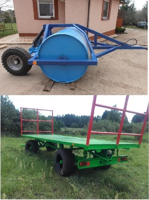 przyczepa wywrotka jednoosiowa tandem 3t - 15t homologacja