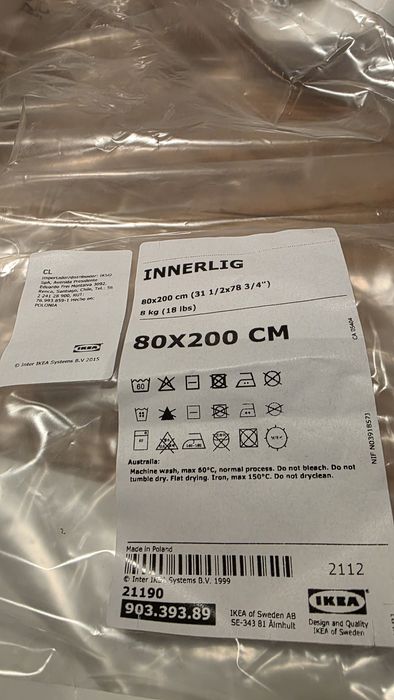 Łóżko drewniane Ikea + materac