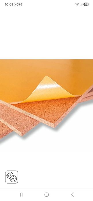 GRUBOZIARNISTY korek samoprzylepny 5x640x950mm