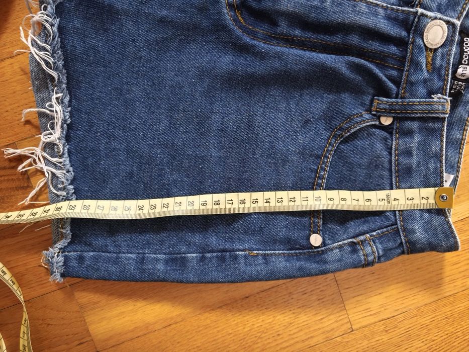 Spodenki jeansowe damskie 36 niebieskie