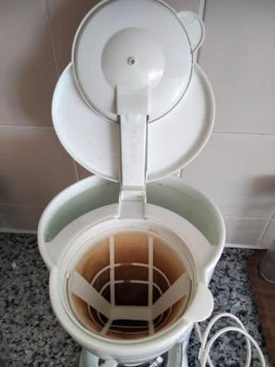 Máquina de café branca