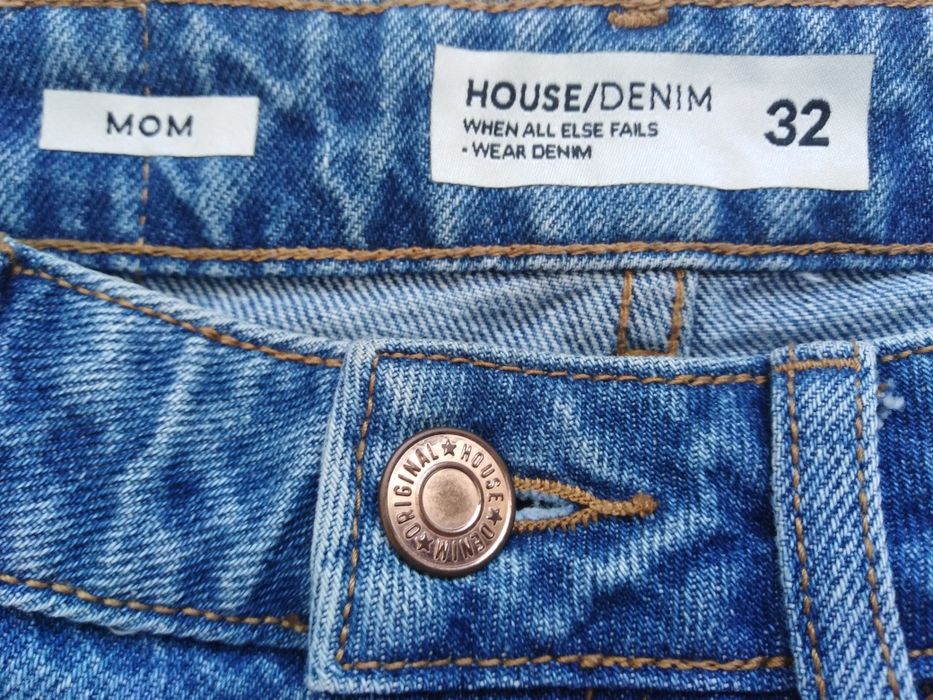 Jeansy mom fit House rozmiar 32