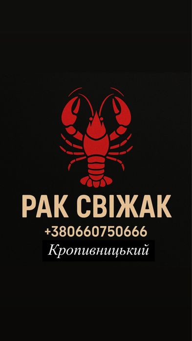 Раки  живі/варені Кропивницький