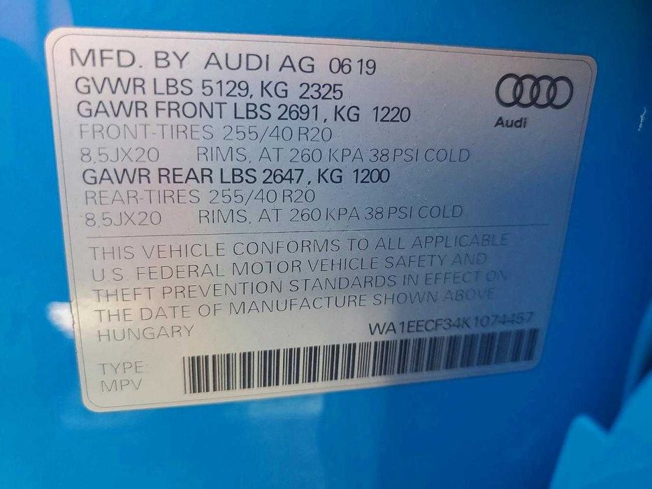 2019 AUDI Q3 Premium Plus S-LINE
