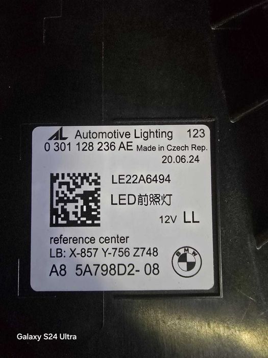 Фара передняя Led BMW БМВ 5 G60 G61 M5 G90 G91 5A798D1 5A798D2 Black