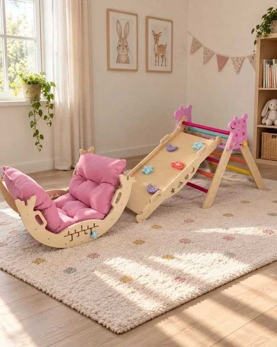 Zestaw wspinaczkowy Montessori 4w1 plac zabaw