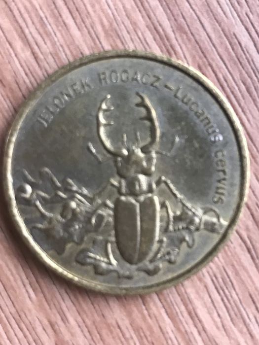 2 zlote Jelonek rogacz- Lucanus-Cerwus 1997 rok