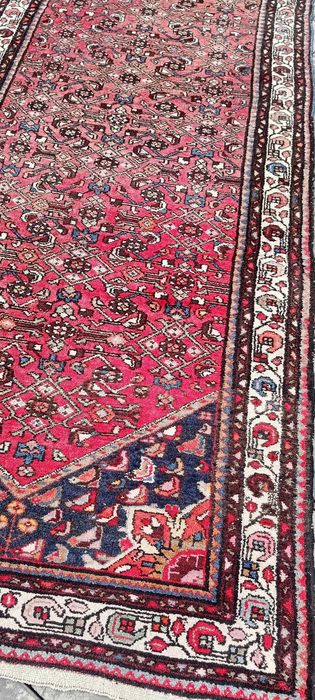 Hamadan dywan wełniany tkany ręcznie 276 x112 cm wełna perski