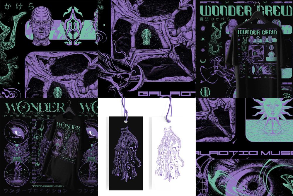 Grafika odzieżowa / Nadruki / Okładki albumów