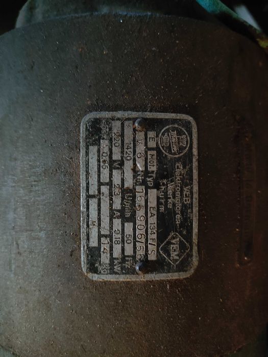 Silnik elektryczny do starej maszyny typ EA 134 F/S