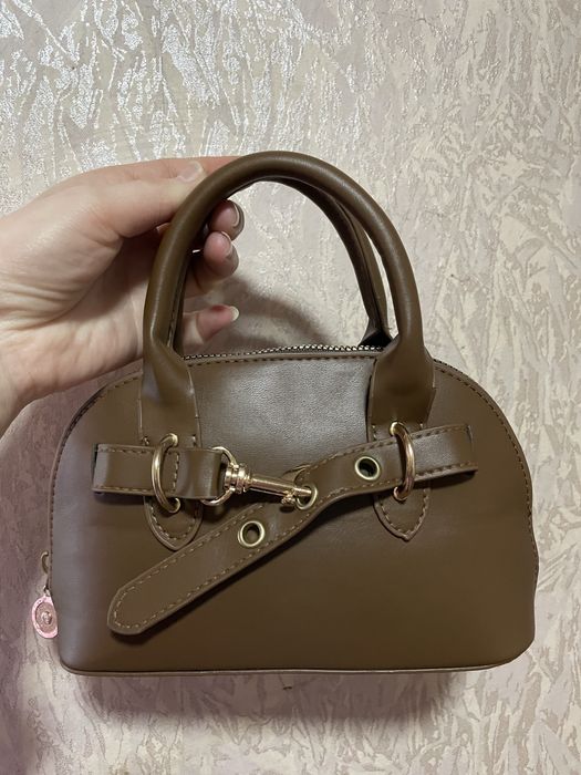 Трендовая сумочка в стиле miu miu/ маленька коричнева сумочка