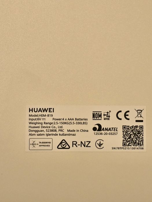 Balança Huawei Scale 3