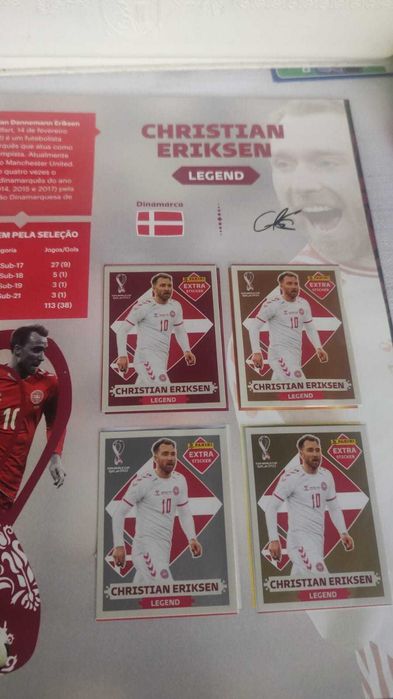 Caderneta Especial com todos os Cromos Legends mundial 2022 catar