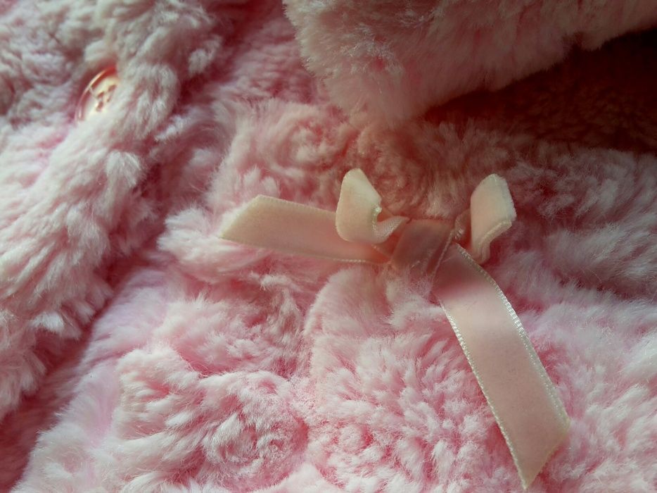 r. 80/86 futerko przejściowe kożuszek Young Dimen. RÓŻOWY BORDO