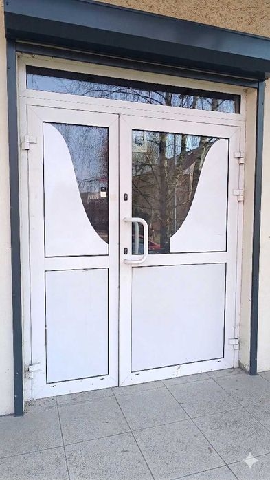 drzwi aluminiowe dwuskrzydłowe