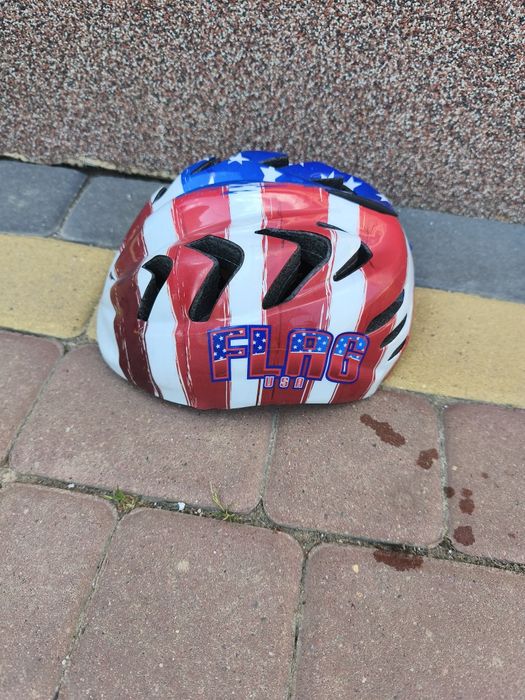 Kask dziecięcy USA z ledem