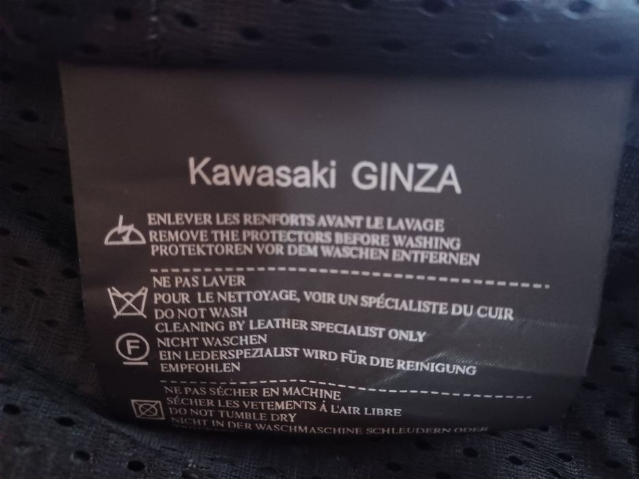 Skóra kurtka skórzana motocyklowa Kawasaki Ginza oryginalna