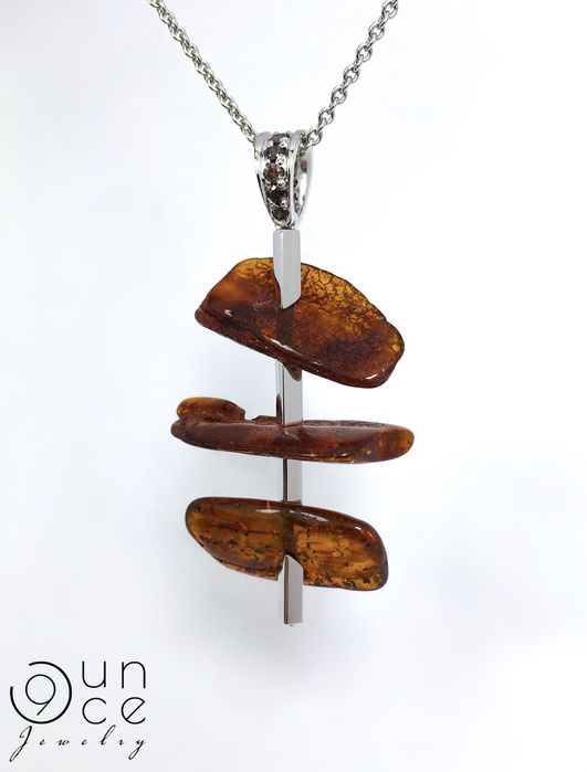 Серебрянные серьги и кулон ручной работы в единственном экземпляре