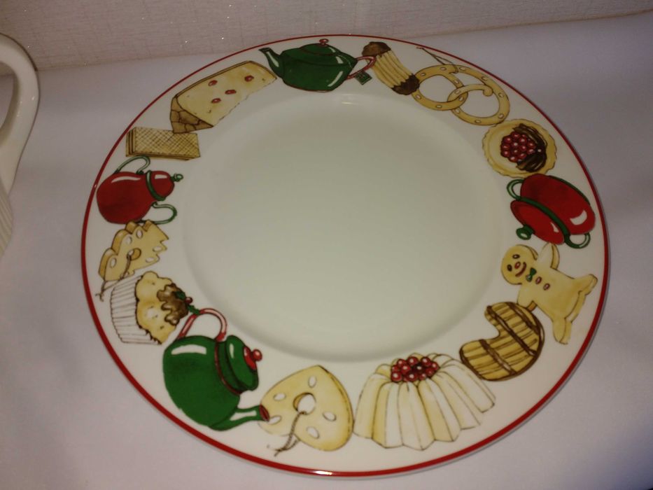 Блюдо 31см , Італія. кераміка. Ручний розпис.