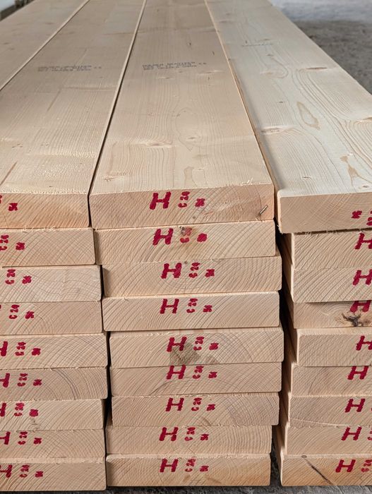Drewno konstrukcyjne KRAKÓW C24 KVH BSH łaty elewacja tarasy deski podbitka więźba dachowa