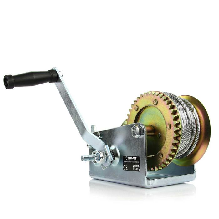 Wciągarka wyciągarka korbowa linowa ręczna 1136kg 10m M80734 NOWA