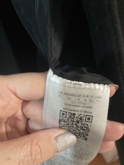 Casaco comprido preto Guess LX