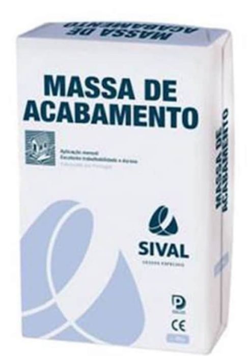 4 massa acabamento normal 25kg sival. Valor por saco. Não faço entrega
