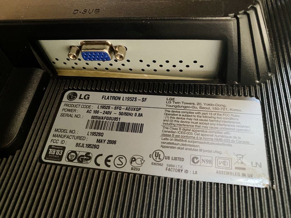 Monitor LG Flatron L1953HM