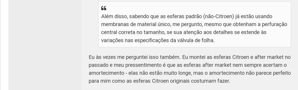 Esfera Suspensão Original Citroën C5 e C6 (Novidade)