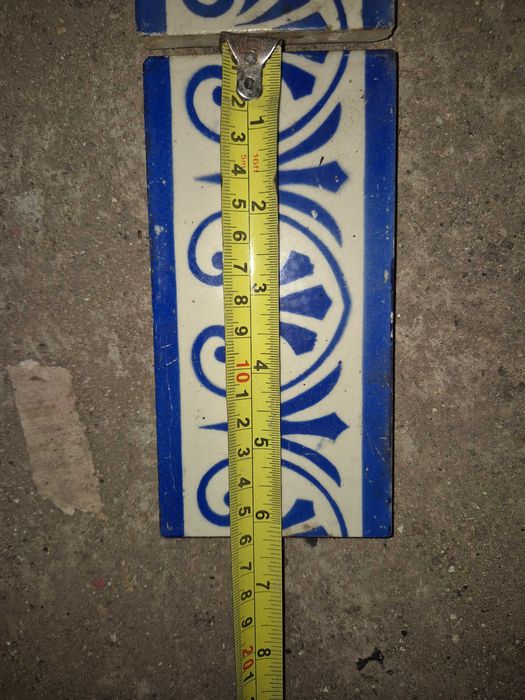Barras/Frisos Decorativas – Azul e Branco (7,5 e 8 cm x 15 cm )