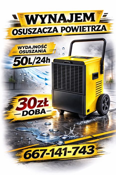 Wynajem osuszacza powietrza osuszacz budowlany