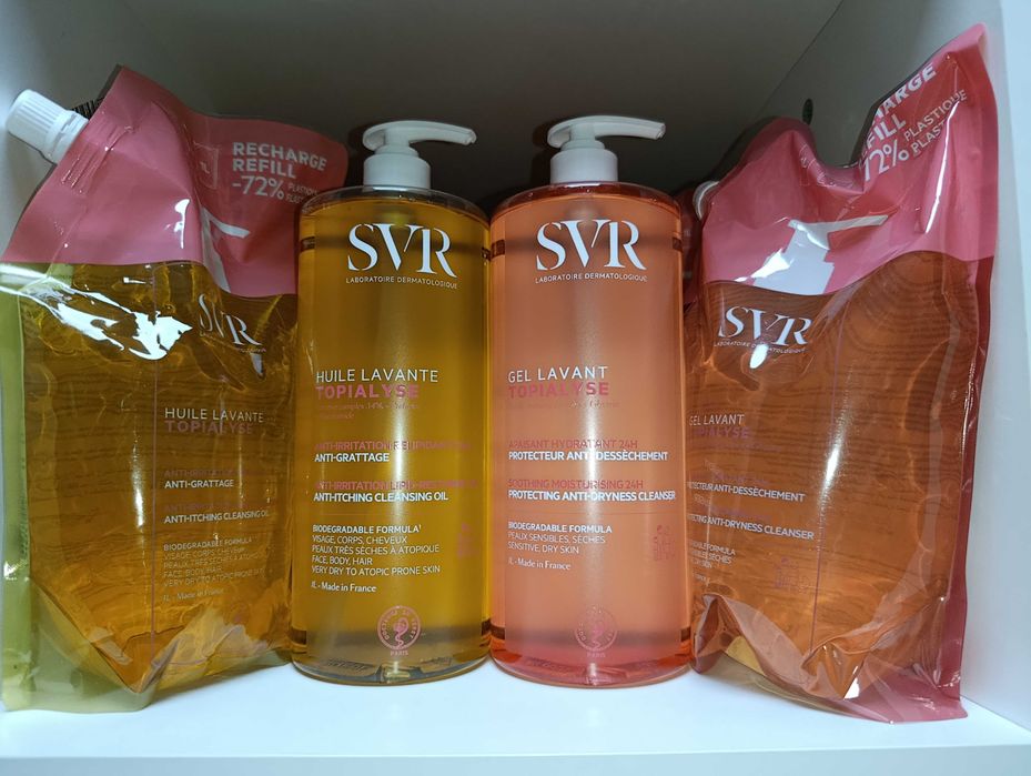 SVR Topialyse гель та олія для душу huile gel 1 л