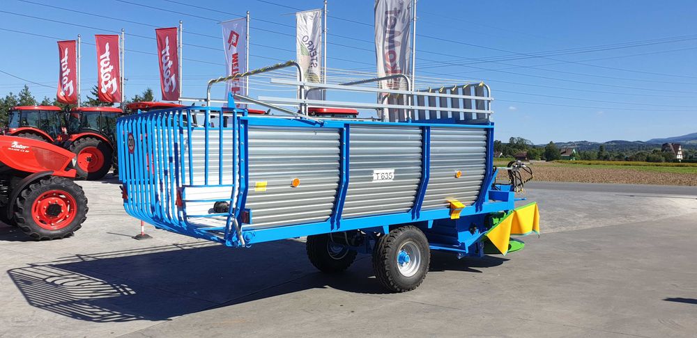 Ścinacz zielonek T 635 ZAMET - Przyczepa samozbierająca