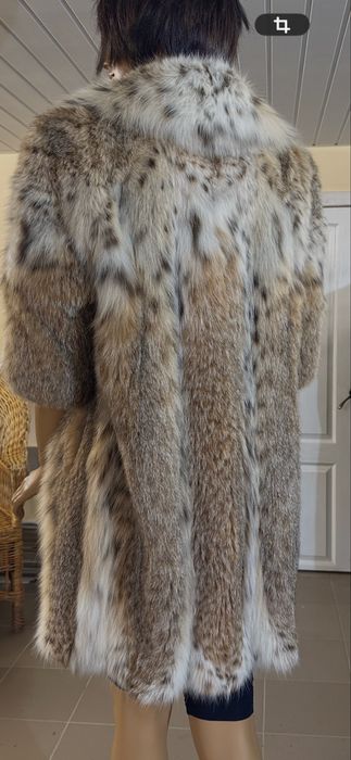 Шуба из меха канадской  рыси.  Рысь! Греция!