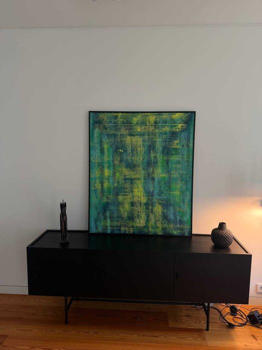 Quadro pintura Mr. Kas artista portugues 100x115cm