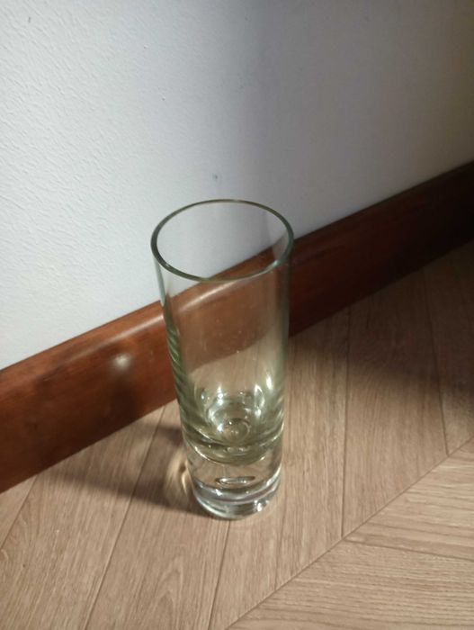 Wazon szklany tuba z bąbelkiem