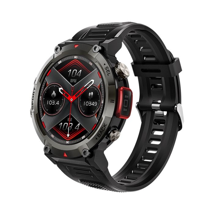 smartwatch veltori vt140-1 czarny pasek silikonowy