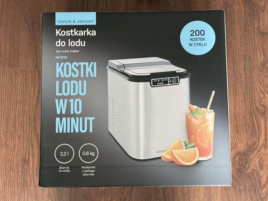 Kostkarka do lodu GÖTZE & JENSEN IM701X Inox Pojemnik 2.2 L