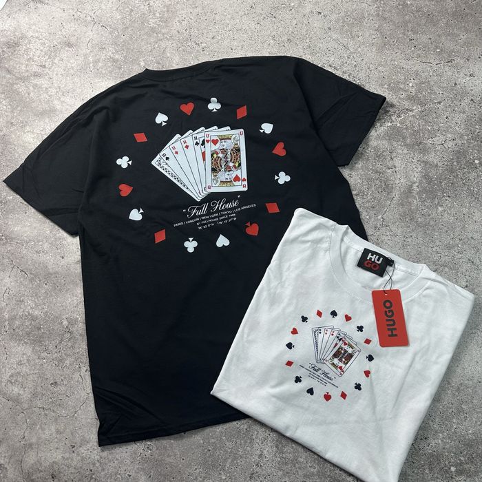 Футболка Hugo full house карти S,M,L,XL