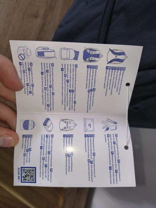 Nowy Plecak Oxford B-Ready Czarny + Pokrowiec Przeciwdeszczowy | Okazja!
