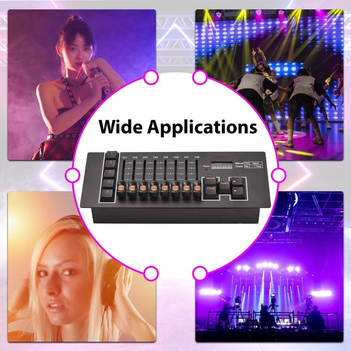 DMX-контролер, 40-канальний DMX 512 DJ-контролер із вбудованим акумуля