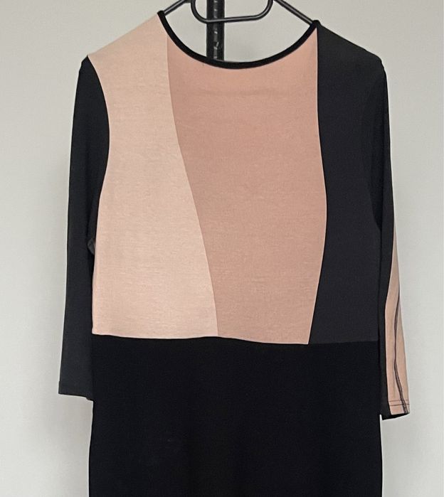 Rebecca sukienka damska z motylem, czarna koralowa, wiskoza rozm 44/46