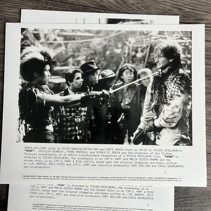 Hook Peter Pan Robin Williams Steven Spielberg