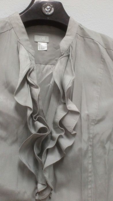 Koszula damska szara H&M, rozmiar 38, długa, używana