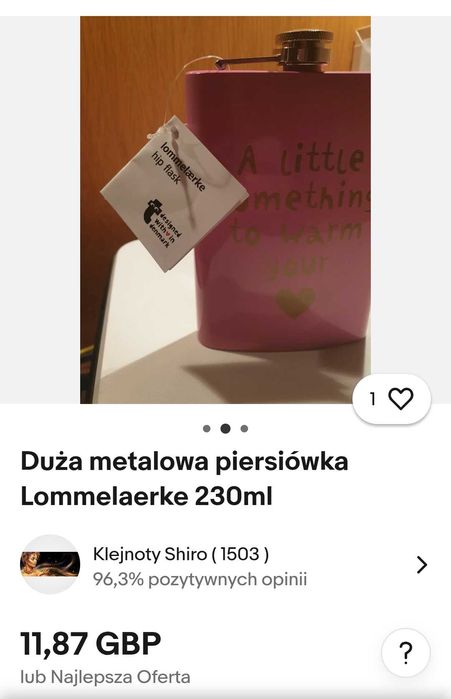 Metalowa piersiówka "Lommelaerke" o pojemności 230 ml -80% ceny