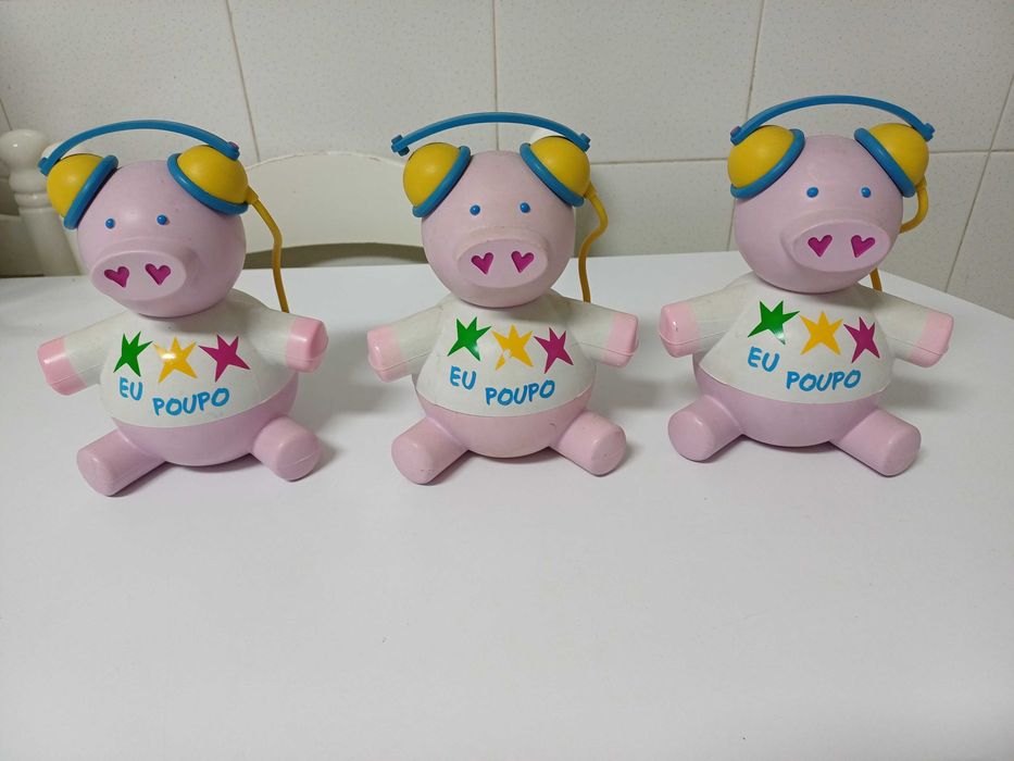 Mealheiro em forma de porco 3 unidades