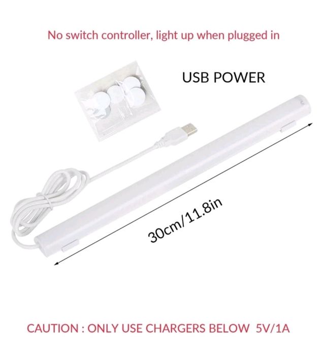 Candeeiro luz led usb