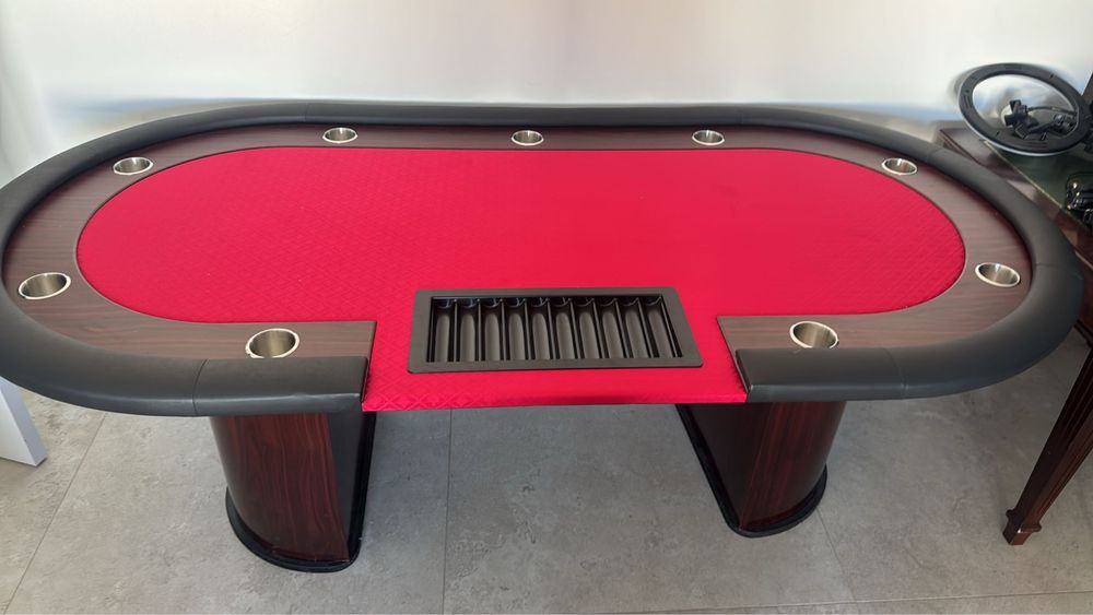 Mesa de Poker Profissional (Nova) – Acabamento Premium com Porta-Copos