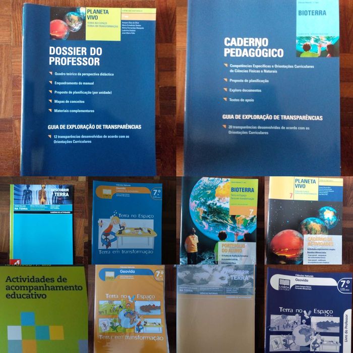 NOVOS [7º até 12º ano] - Manuais Professor / Cadernos Atividades / Cds